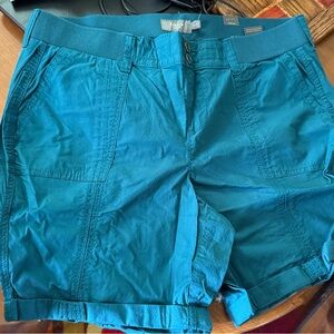 Torrid Blue Cargo Shorts Lightweight Summer Essential
